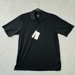Core 365 Mens Polo Shirt Medium Black Dri Fit